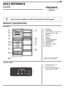 Manuale Hotpoint-Ariston HAT70 832 X Frigorifero-congelatore