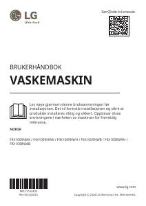 Bruksanvisning LG F4X1008NWH Vaskemaskin