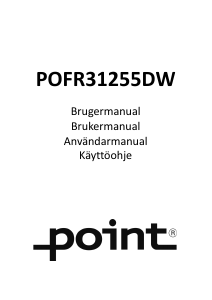 Käyttöohje Point POFR31255DW Pakastin
