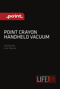 Manual Point CRAYON Handheld Vacuum