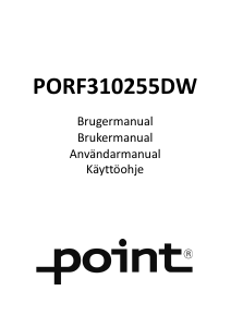 Brugsanvisning Point PORF310255DW Køleskab