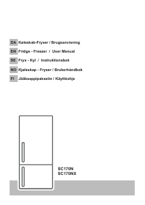 Handleiding Senz SC170N4 Koel-vries combinatie