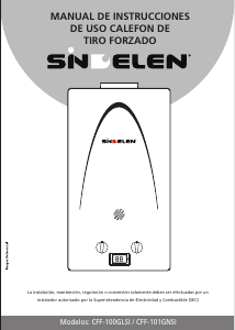 Manual de uso Sindelen CFF-101GNSI Caldera de gas