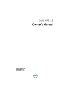 Manual Dell XPS 15-L521x Laptop