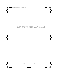 Manual Dell XPS M1730 Laptop