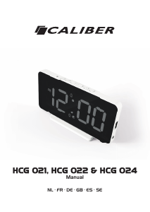 Handleiding Caliber HCG024 Wekker