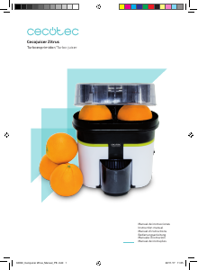 Handleiding Cecotec Cecojuicer Zitrus Citruspers