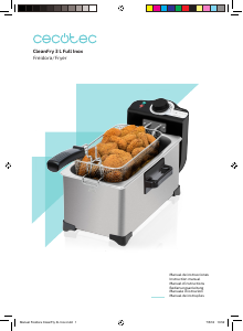 Manual Cecotec CleanFry 3 L Full Inox Deep Fryer