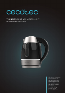 Manual de uso Cecotec Thermosense 400 VisionLight Hervidor