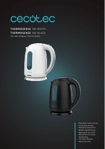 Manual de uso Cecotec Thermosense 180 Black Hervidor