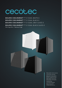 Manual de uso Cecotec Bolero CoolMarket TT 31 Dual Grey Glass E Refrigerador