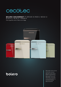 Manual de uso Cecotec Bolero CoolMarket TT Origin 45 Beige E Refrigerador