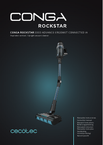 Instrukcja Cecotec Conga RockStar 3000 Advance ErgoWet Connected IA Odkurzacz