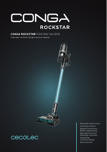 Manual Cecotec Conga Rockstar 1500 Ray Jalisco Vacuum Cleaner