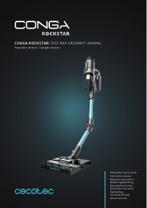 Manual Cecotec Conga Rockstar 1500 Ray Ergowet Animal Vacuum Cleaner