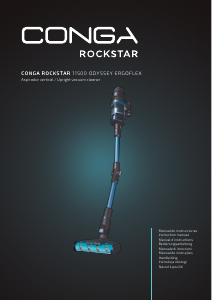 Manual Cecotec Conga Rockstar 11500 Odyssey ErgoFlex Vacuum Cleaner