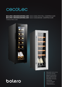 Handleiding Cecotec Bolero GrandSommelier 1250 CoolCrystal Compressor Wijnklimaatkast