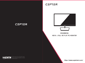 Handleiding Cepter CE24NOVA LED monitor