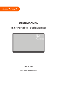 Handleiding Cepter CNANO15T LED monitor