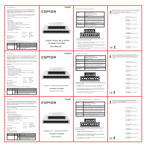 Handleiding Cepter CS1105WH Switch