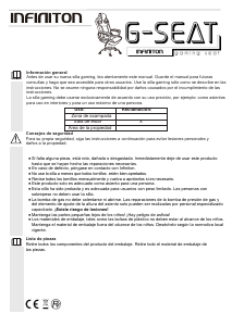 Handleiding Infiniton GSEAT-TS Bureaustoel