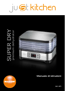 Manuale Just Kitchen 871 Super Dry Essiccatore per alimenti