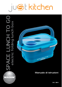 Manuale Just Kitchen 864 Space Scaldavivande portatile