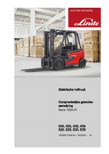 Handleiding Linde X30 Vorkheftruck