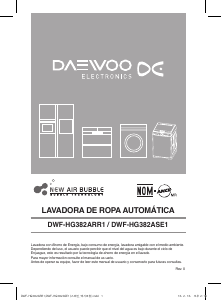 Manual de uso Daewoo DWF-HG382ARR1 Lavadora