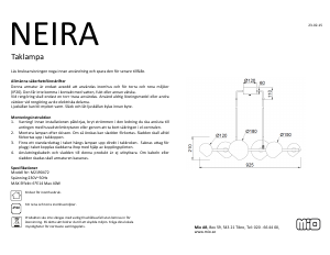 Handleiding Mio Neira Lamp