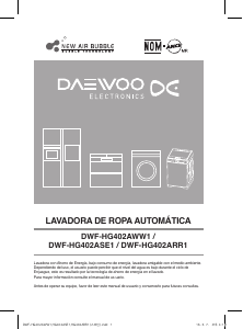 Manual de uso Daewoo DWF-HG402ARR1 Lavadora