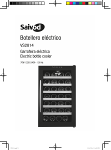 Handleiding Saivod VS2814 Wijnklimaatkast