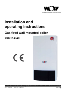 Manual Wolf CGG-K-24/28 Gas Boiler