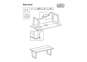 Kasutusjuhend Mio Eastwood Söögilaud