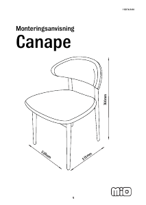 Bruksanvisning Mio Canape Stol