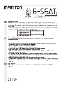 Handleiding Infiniton GSEAT-MS Bureaustoel