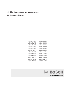 Manual Bosch ASI12DW40 Air Conditioner