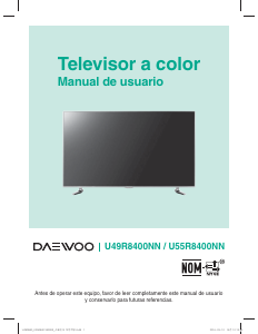 Manual de uso Daewoo U49R8400NN Televisor de LED