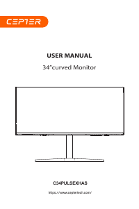 Handleiding Cepter C34PULSEXHAS LED monitor