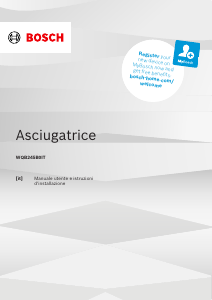 Manuale Bosch WQB245B0IT Asciugatrice
