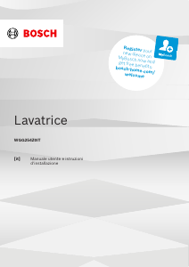 Manuale Bosch WGG254Z0IT Lavatrice