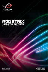 Handleiding Asus XG27AQ ROG LED monitor