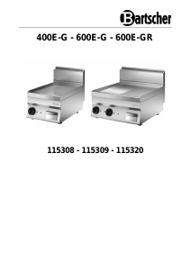 Mode d’emploi Bartscher 600E-G Table de cuisson