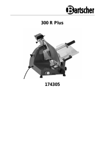 Handleiding Bartscher 300 R Plus Snijmachine