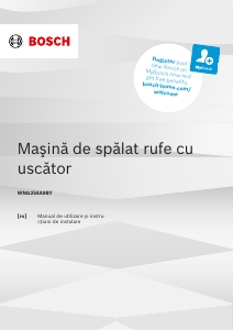Manual Bosch WNG254A9BY Mașină de spalat cu uscator