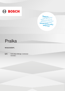 Instrukcja Bosch WGG154ZSPL Pralka