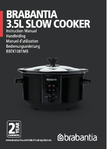 Handleiding Brabantia BBEK1081MB Slowcooker