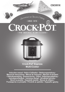 Käyttöohje Crock-Pot CSC051X Express Monitoimikeitin