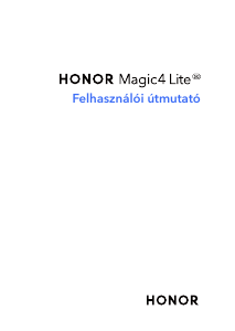Használati útmutató Honor Magic4 Lite Mobiltelefon