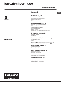Manuale Hotpoint-Ariston RSSG 823 S IT Lavatrice
